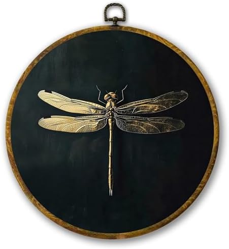 Mcehtle Moody Dragonfly Wall Art Decor, Vintage Dark Academia Ins...