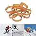 KAKASEA 20/50Pcs Widened Rubber Rings Ski Brake Retainers Snowboard Brake Sports Brake Retainer Exercise Rubber Bands Set