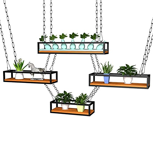 Support de plantes de type plafond suspendu rétro avec chaîne pour optimiser l'espace - 2