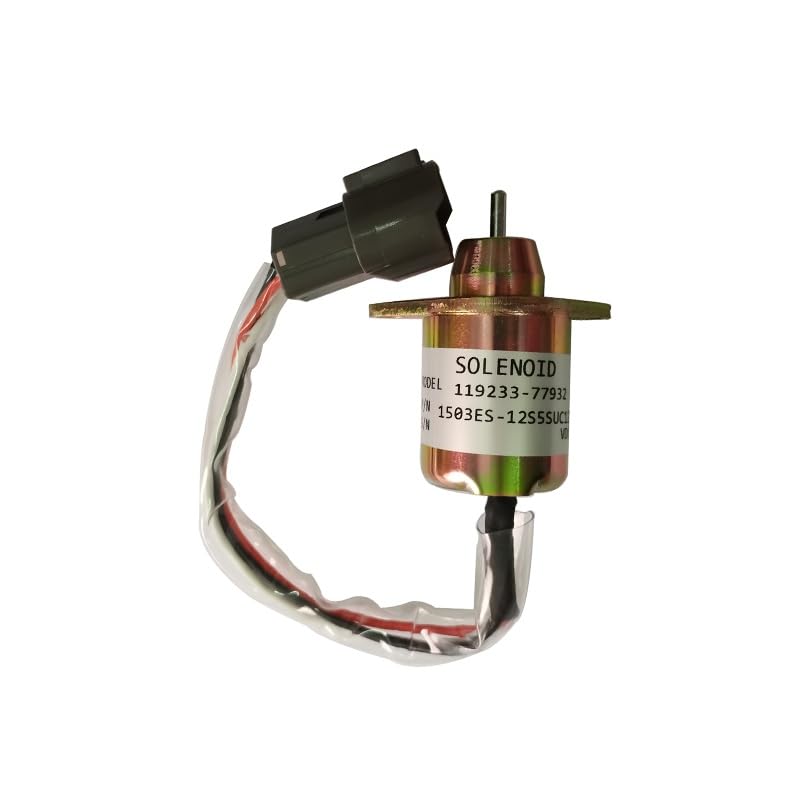 12V 119233-77932 Apagado De Combustible | Se adapta a Yanmar 3TNV88 19233-77931 for Woodward 1503ES-12S5SUC12S