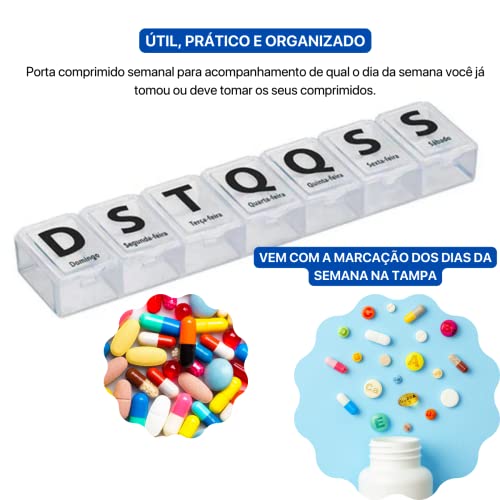 Organizador Porta Comprimidos 7 Dias