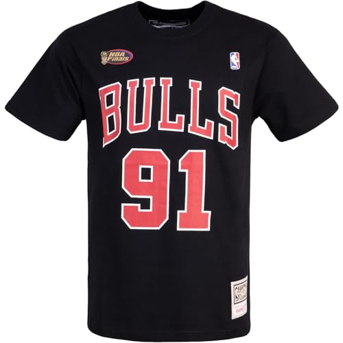 Mitchell & Ness Camiseta NBA Dennis Rodman Chicago Bulls, Negro , XL