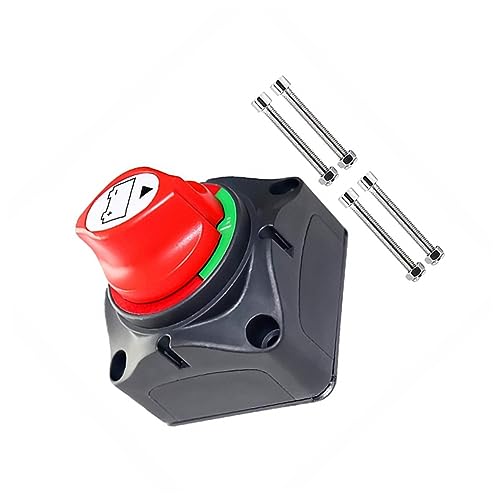 JECOMPRIS Abs Plastic Marine Grade Battery Isolator 12v-48v Disconnect Switch for Trucks