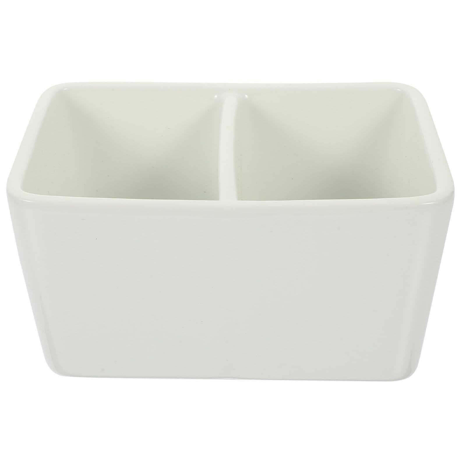 Ciieeo Contenitore Bianco Lavaggio Grande Ceramica per Pennelli | Calligrafi e Pittori, Leggero e Portatile, Resistente All'usura e Agli Urti, Uso Versatile