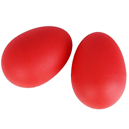 A-Star AP5201RD Plastic Egg Shakers Red - Pair - Rhythm Shakers for Children