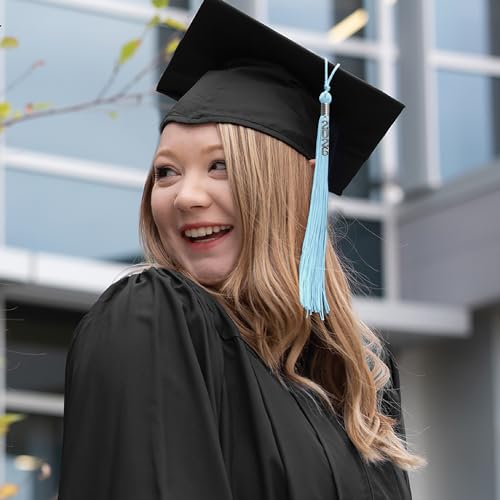 Borla de graduación azul claro 2026 con colgante plateado Endea 6