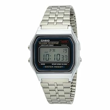 Relógio de Pulso Unissex Prata Casio Vintage Digital A159WA-N1DF