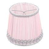 OSALADI Small Lamp Shade: Clip- bulb Light Cover, Pleated Lamp Shade Chiffon Lamp Cover Ornament, Ba