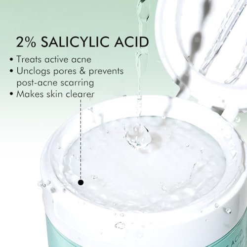 mCaffeine 2% Salicylic Acid Zinc PCA & Matcha Tea Clear Skin Acne Pads | Anti Acne Exfoliating Serum Toner Pads for Acne-Prone Skin | Unclogs... - Image 4