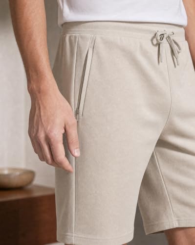 Image of Nobero V2 Shorts for Men | Zip Pocket Shorts | Regular Fit | Elasticated Waist | Soft & Breathable Fabric | Casual Everyday Wear