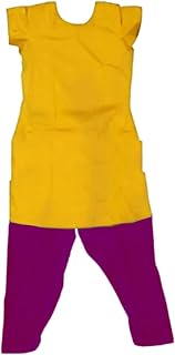 Traditional Bharatanatyam,Kuchipudi and Kathak Dance Practice Salwar Dress.Top and Bottom Kurta Set for Classical Dance Un... Price In India