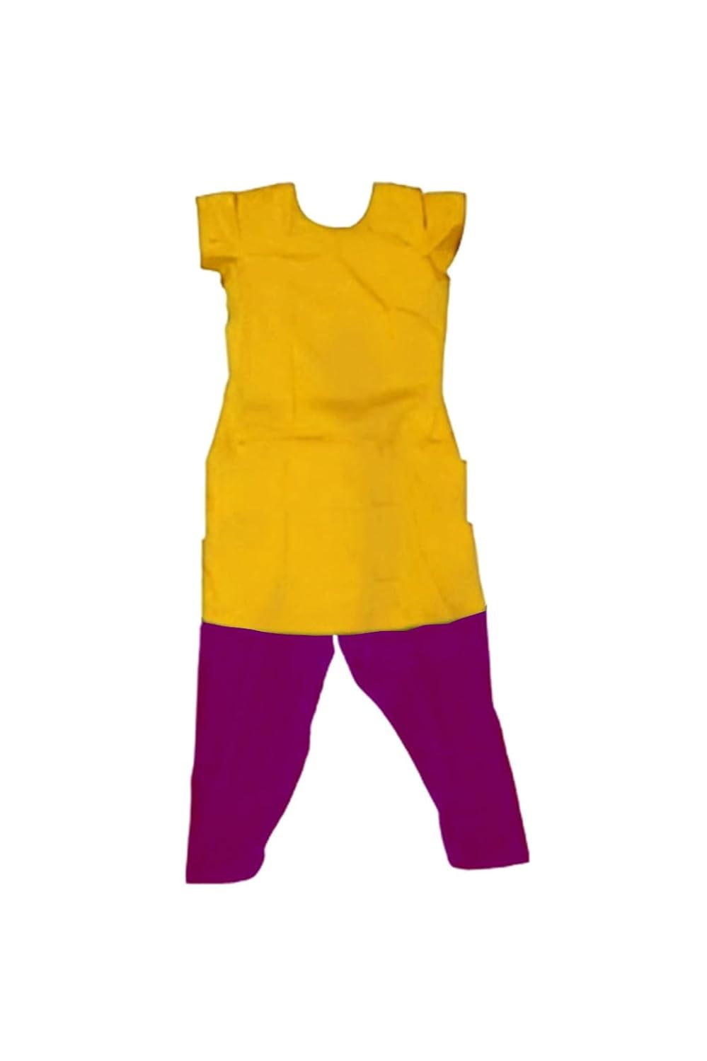 Traditional Bharatanatyam,Kuchipudi and Kathak Dance Practice Salwar Dress.Top and Bottom Kurta Set for Classical Dance Un...