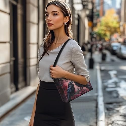 Image of Handbag for Women Leather Underam Shoulder Bag with Zipper Fashion Work Purse Waterproof Travel Wallet