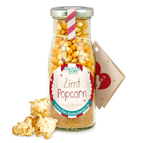 DIY Zimt Popcorn zum Selbermachen – süßer Snack zum Filmeabend und Geschenk-Idee zu Weihnachten, perfekt für den selbstgemachten Adventskalender