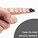 BOHUIZ 304Pcs Bump Dots for Visually, Self-Adhesive Dot Silicone Braille Stickers Assorted Styles Bump Dots for Elderly and Blind People with Low Vision