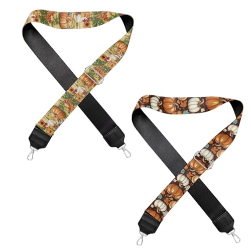 Image of Jeiento Replacement Shoulder Strap,2 Piece Set Guitar Style Handbag Crossbody Strap Adjustable Guitar Straps for Women Girls