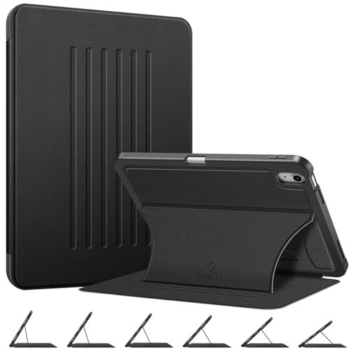 FINTIE Case Compatible with iPad 10th Generation 2022 (10.9 Inch), Multiple Angles Shockproof Rugged Cover with Pencil Holder