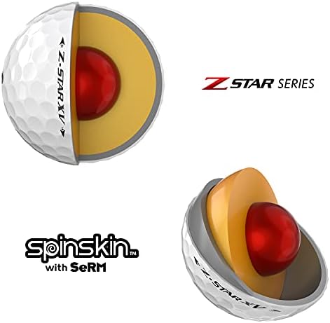 Srixon New Z Star XV 7 - Dozen Premium Golf Balls - Tour Level - Performance - Urethane - 4 pieces - Premium Golf Accessories and Golf