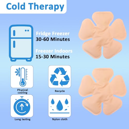 Image of Head Gel Ice Pack for Helmets,Head Gel Ice Pack, Helmet Ice Packs, Used for Catcher Helmets,Relieve Summer Heat and Keep Cool, Reusable Cooling Insert for Outdoor Sports, Riding (2PCS) (Pink)