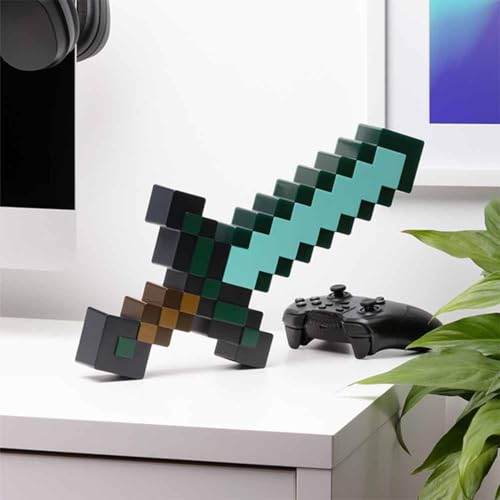 Minecraft Diamantschwert Licht - Offiziell lizenziertes Merchandise, 3 dynamische Lichtmodi mit Sound-Reaktion… – Ansicht 2