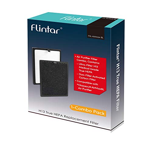 Image of AirMax 8L Replacement Filter, Compatible with Okaysou AirMax8L Air Purifier, Blue Ultra Filter and Activated Carbon Filter (1-Pack)