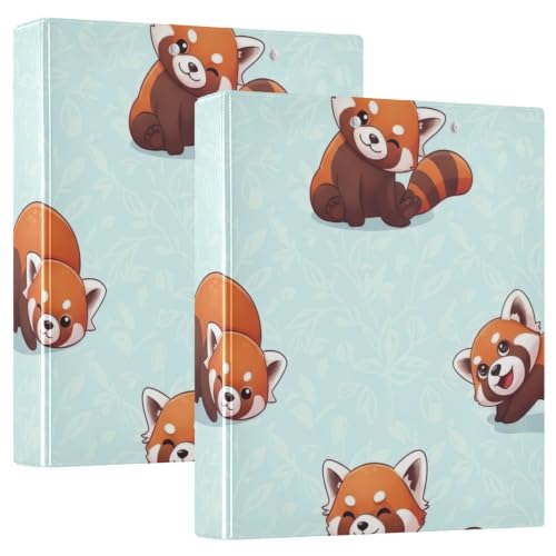 Classeur 3 anneaux bleu clair Red Panda 3,8 cm idéal pour organiser les cours d'université