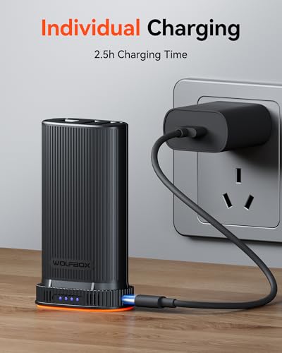 Image of WOLFBOX MF200 22.2Wh 7.4V Rechargeable Li-ion Battery Pack - Removable Backup Power for Compressed Air Duster (Battery Only, No Charger)