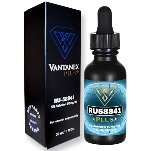 Vantanex RU58841 Plus 5% with Biotin, B-Complex, CoQ10 Hair Serum 30mL