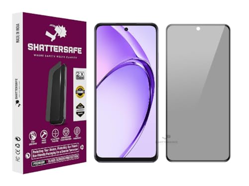 Image of Anti-Spy Privacy Tempered Glass Compatible For Oppo A3x 4G [Pack of 1]. 9H Hardness, Anti-Scratch, Edge-to-Edge Protection With Easy Installation Kit & Case Friendly Fit.