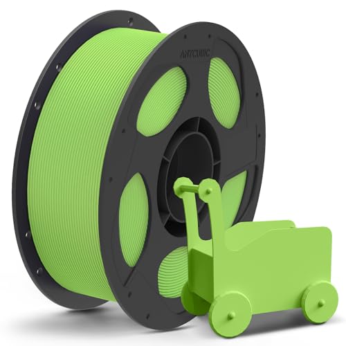 ANYCUBIC PLA Matte 3D Printer Filament 1.75mm, PLA Matte for 3D Printing Material, Print with FDM 3D Printer, Intelligent Identification, Dimensional Accuracy +/- 0.02mm,1KG Reusable Spool,A