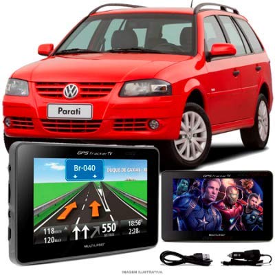 Navegador Gps Automotivo VW PARATI G4 Tela 4,3 Touch Voz C/TV FM Oferta