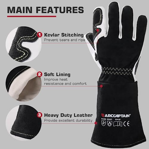 Careta de soldar con guantes TIG miniatura 6