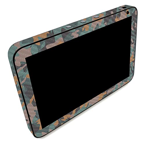 Image of MightySkins Carbon Fiber Skin Compatible with Amazon Echo Show 8 (Gen 2) - Muted Camouflage | Protective, Durable Textured Carbon Fiber Finish | Easy to Apply