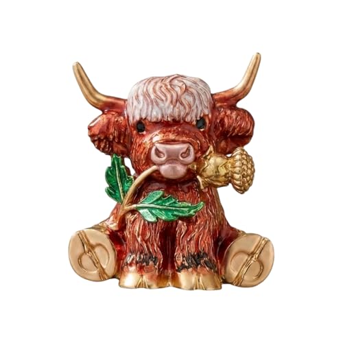 Broche de vaca de las Tierras Altas pin esmaltado para transformar ropa aburrida