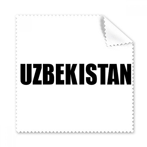 Tissu nettoyage noir Ouzbékistan en microfibre douce pour écran et lunettes 5pcs