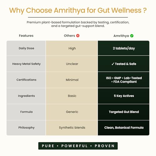 Image of Gut Nourish & Digest Ayurvedic Herbal Tablets for Men & Women | Triphala Psyllium Husk Ginger Avipattikar Supplement | Digestive Wellness Gut Balance & Daily Support - 60 Tablets