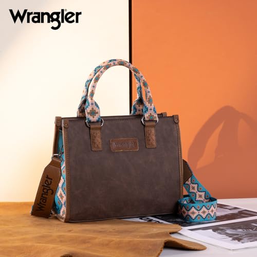 Image of Montana West Wrangler Tote Bag for Women Aztec Western Retro Purse Top Handle Handbags
