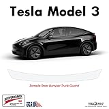 YelloPro Auto Tesla Model 3 Custom Fit 2018 2019 2020 2021 3M Scotchgard Pro Trunk Rear Bumper Edge...