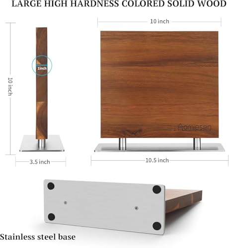 Strong Magnetic Knife Block - Magnetic Knife Holder for Kitchen Organization, Knife Block with Powerful Magnet (Square steel bottom knife block)