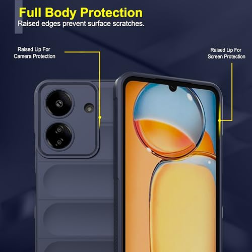 Image of Amazon Basics Back Case Cover for Mi Redmi 13C 4G (Silicone Sapphire)