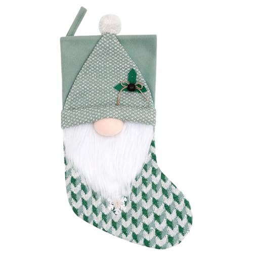 MWZBTG Calcetines Navideños | Árbol Navidad Duendes Bonitos Calcetines - Bolsa Dulces Fiesta Snacks Repostería Mesa Monedas Puerta Ventana