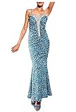  Carry Allen by Ella Singh Damen-Kleid Leoabendkleid Blau Größe 34