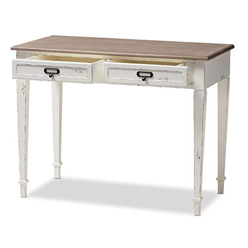 Baxton Studio Chr4Vm/M B-Ca Desk, 30.2" X 39.5" X 19.75", White #TOP1