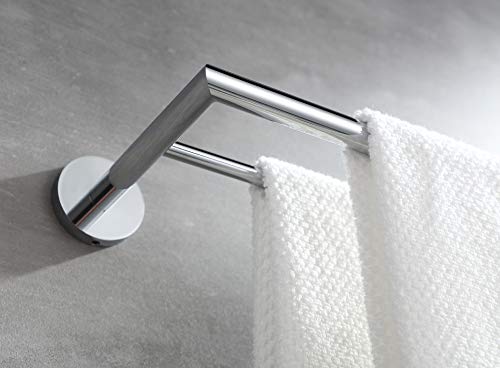BUVELOT 077080-CR Leo Brass Bathroom Double Towel Bar 25.75 Inch Modern,Chrome BUVELOT 077080-CR Leo Brass Bathroom Double Towel Bar 25.75 Inch Modern,Chrome
