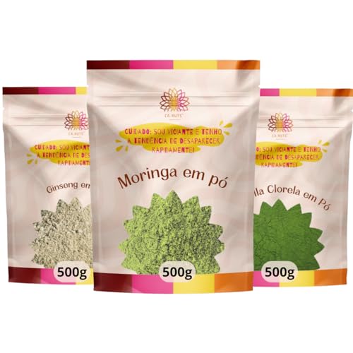 Nootrópico Natural Ca.Nuts (3x500g) Premium | Foco e Concentração...