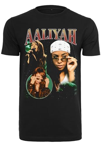 Mister Tee T-Shirt rétro Aaliyah pour Homme, Noir, L