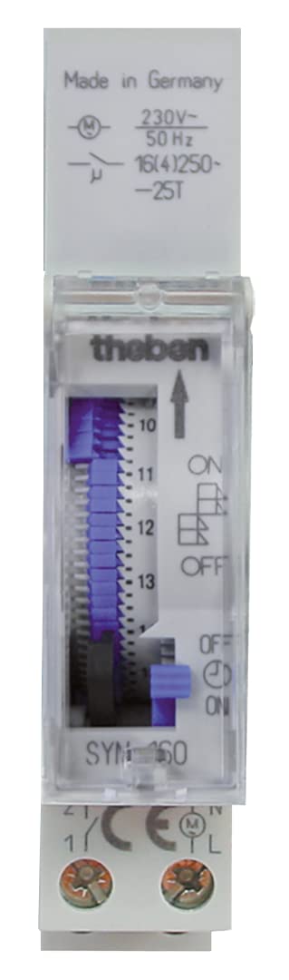 Interrupteur horaire analogique Theben Syn 160 E pour automatiser l'éclairage extérieur