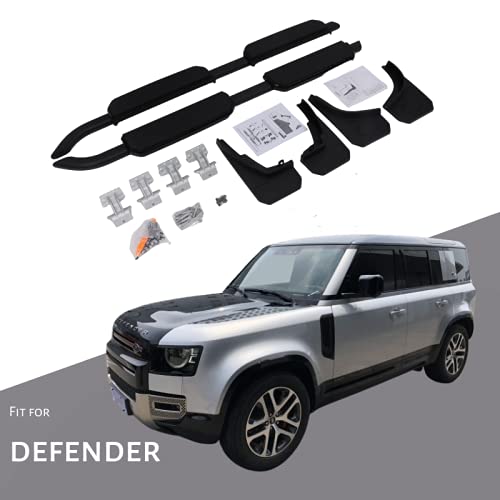 Side Steps Fit for Land Rover Defender 110 4dr L663 2020 2021 Accessories Running Board Nerf Bar