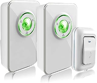 Wireless Doorbell, Merisny Doorbell Kit with 2 Receivers and 1 Remote Button, 36