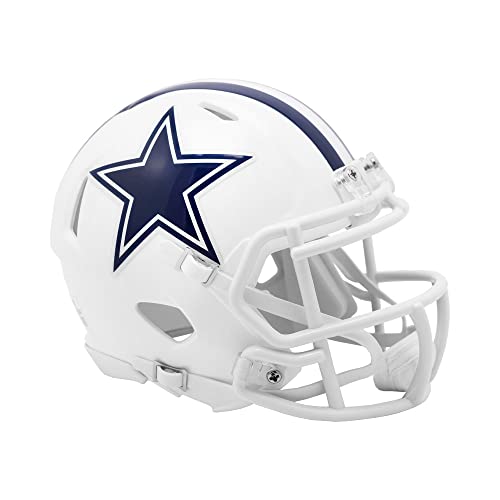 Riddell Cowboys 2022 Alternate On-Field Revolution Speed Mini Football Helmet White by Riddell - Used condition - US$33.29